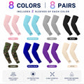 8-Pair Cooling Arm Sleeves for Outdoor Sports | TIKA