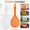 2-Piece Long-Handle Scoop Colander & Food Strainer Set | TIKA