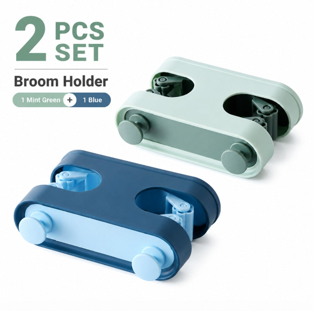 2-Pack Wall-Mounted Broom and Mop Holders | TIKA