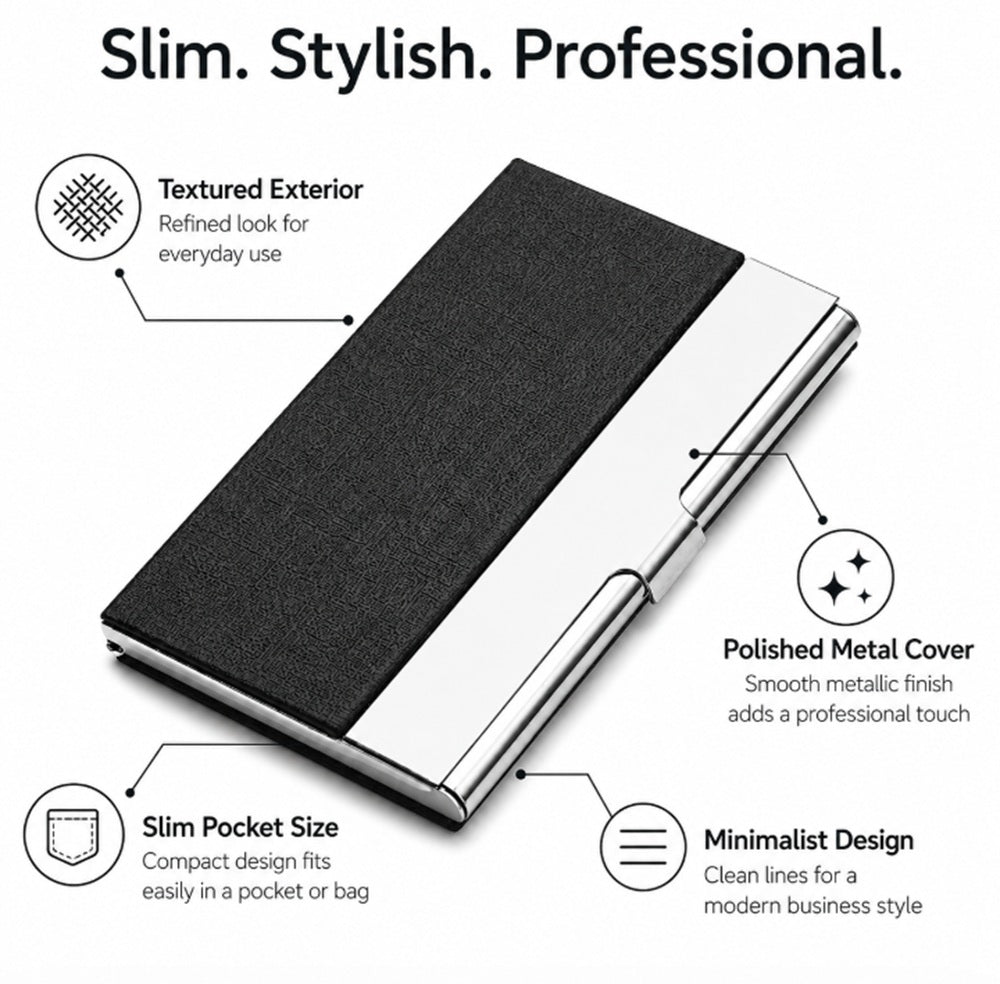 Slim PU Leather Card Holder Wallet | TIKA