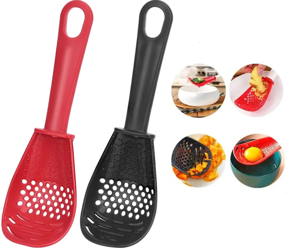 2-Piece Heat-Resistant Cooking Skimmer & Scoop Strainer Set | TIKA