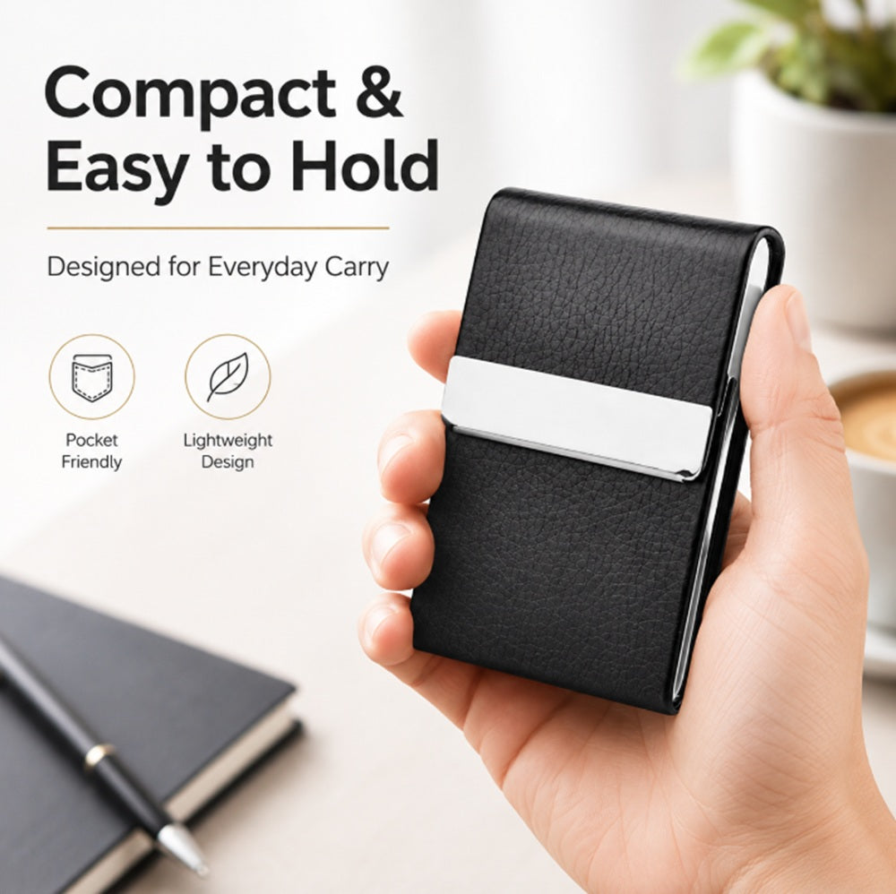 Slim PU Leather Card Holder Wallet | TIKA
