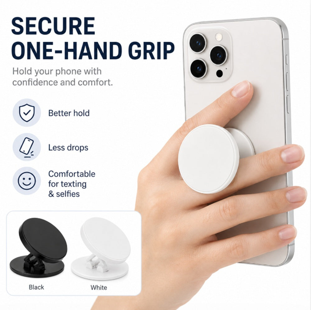 4-Pack Expanding Phone Grip Stands & Ring Holders | TIKA