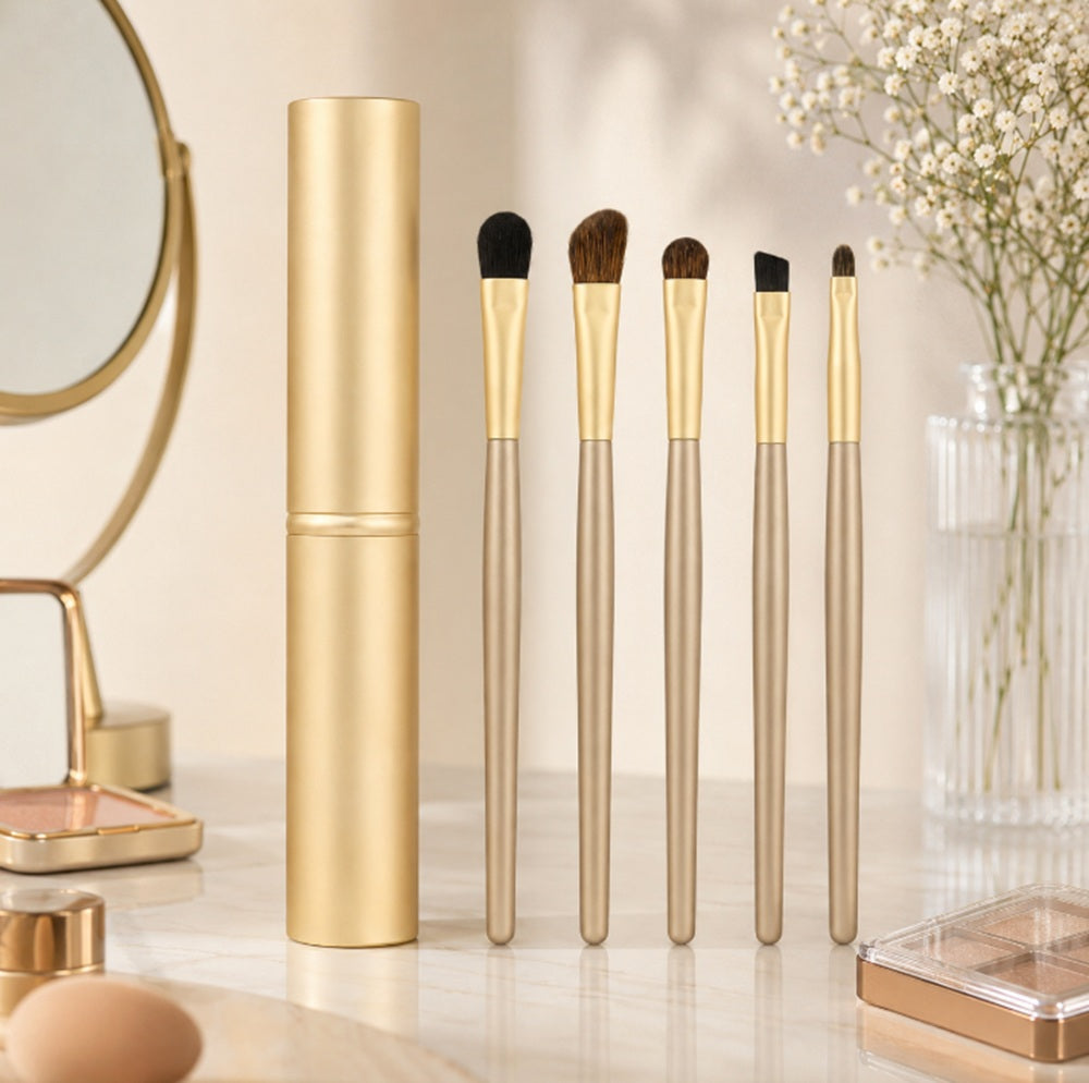 5-Piece Travel Makeup Brush Set | TIKA