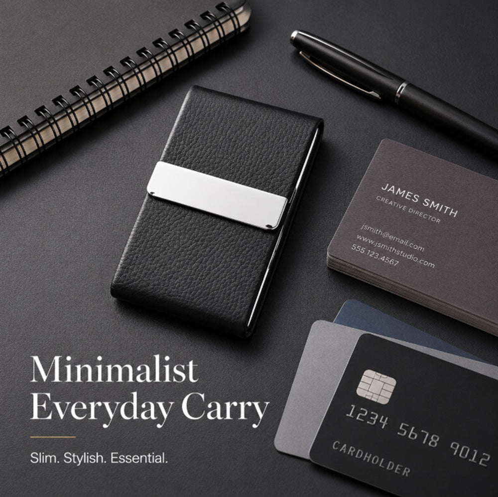 Slim PU Leather Card Holder Wallet | TIKA