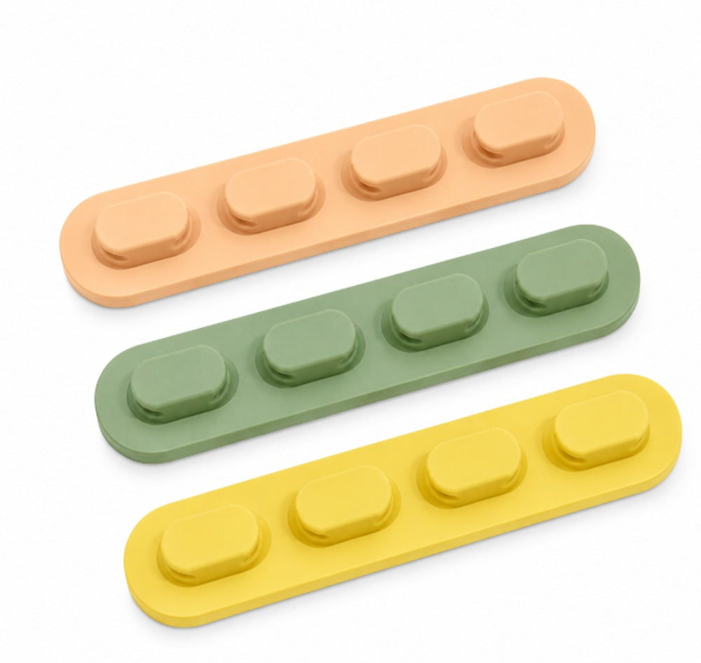 3-Pack Self-Adhesive Silicone Cable Organizer Clips | TIKA