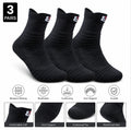 3-Pair Men’s Cotton Compression Athletic Socks | TIKA