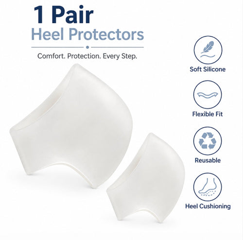 1-Pair Silicone Gel-Lined Open-Heel Socks | TIKA