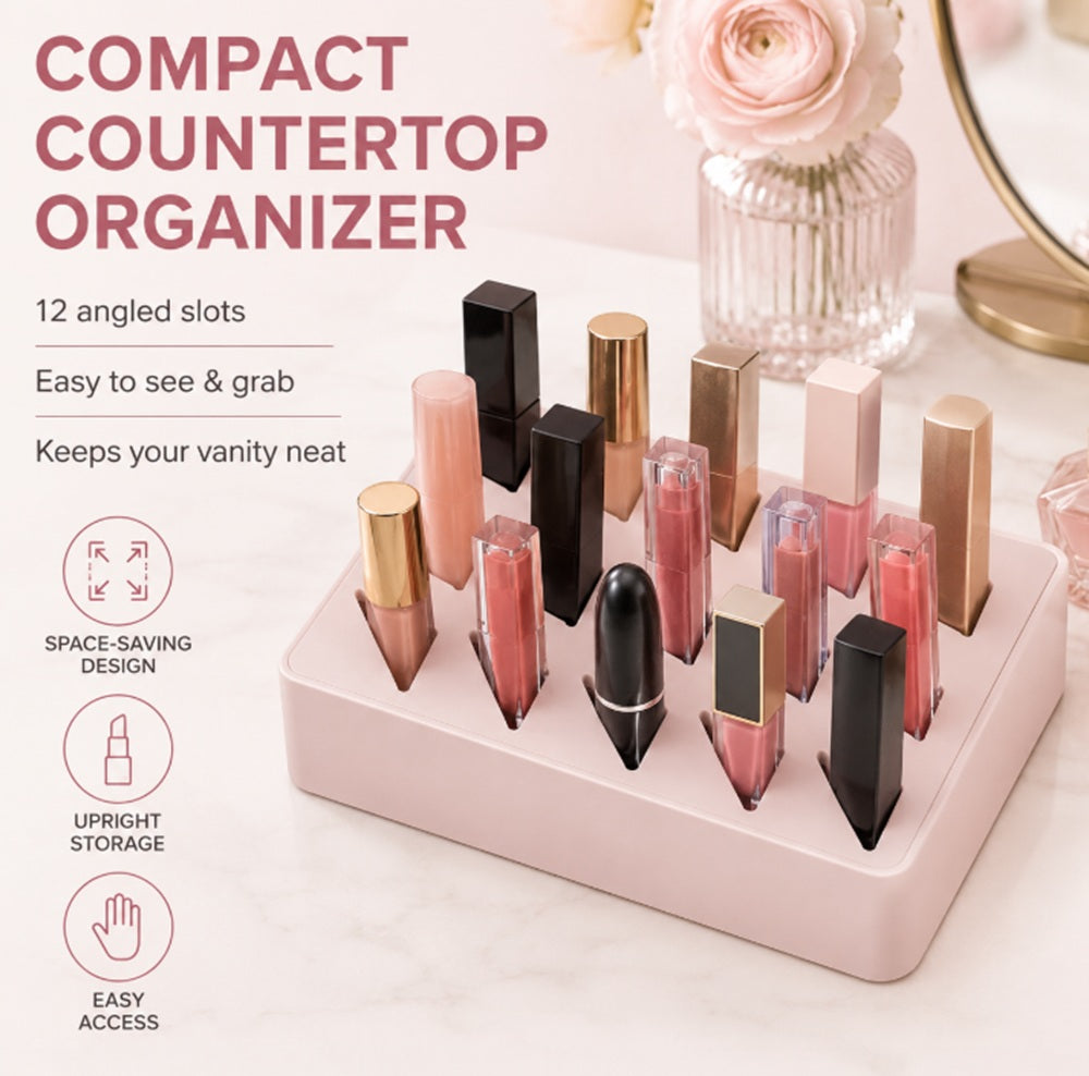 Silicone Lipstick & Lip Gloss Organizer Stand | TIKA