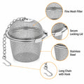 Stainless Steel Mesh Tea Infuser Ball with Chain for Loose-Leaf Tea | TIKA
