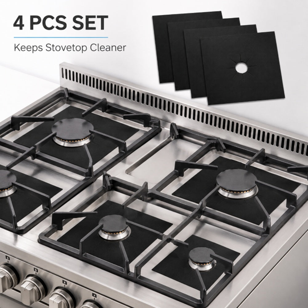 4-Pack Reusable Nonstick Gas Stove Burner Covers | TIKA