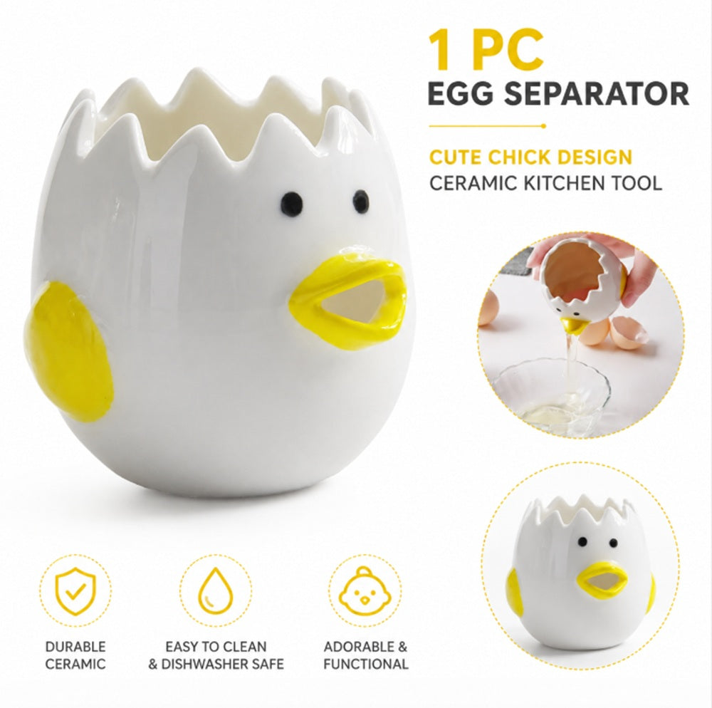 Ceramic Chicken Egg Yolk Separator for Baking | TIKA