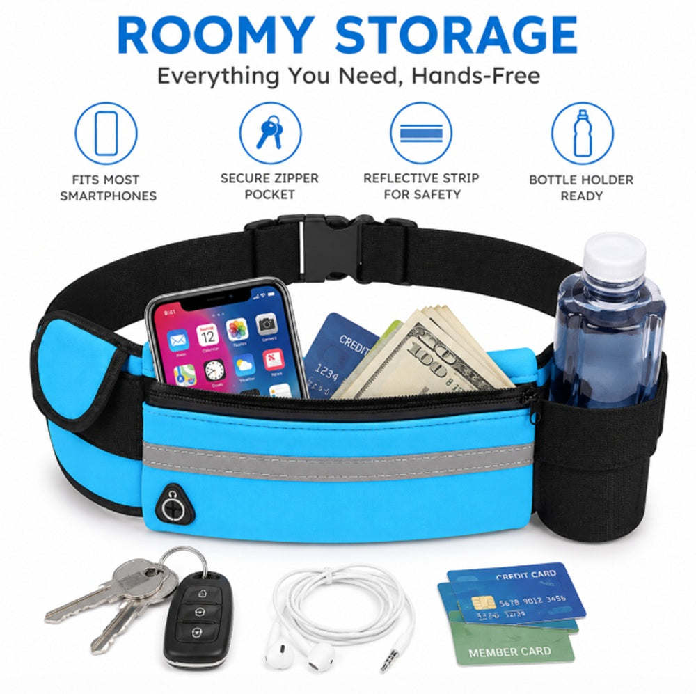 Adjustable Water-Resistant Running Belt | TIKA