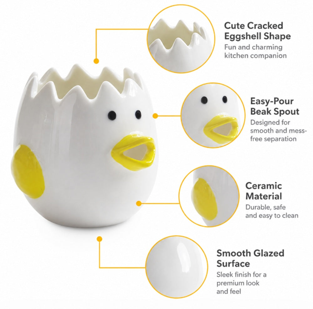 Ceramic Chicken Egg Yolk Separator for Baking | TIKA