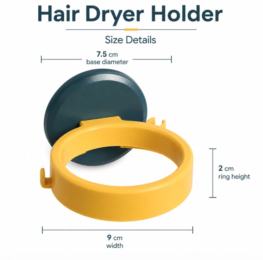 Self-Adhesive Hair Dryer Holder | TIKA