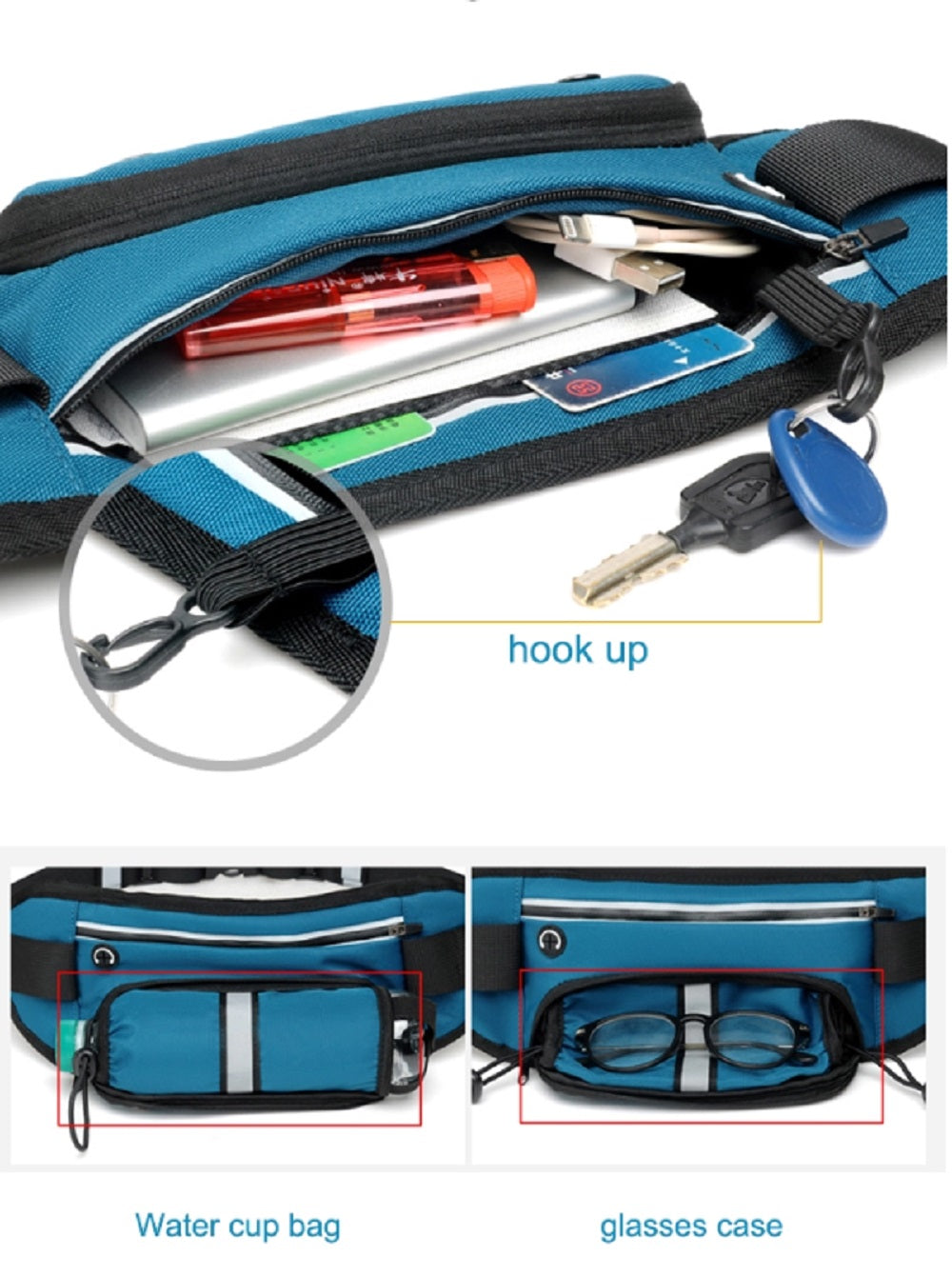 Adjustable Water-Resistant Running Belt | TIKA