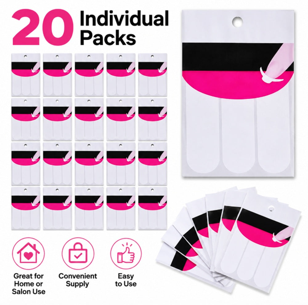 20-Pack French Manicure Nail Guide Stickers | TIKA