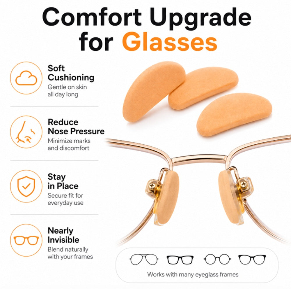 10-Pair Self-Adhesive Foam Nose Pads for Glasses | TIKA