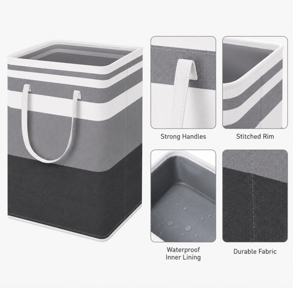Large Collapsible Laundry Basket & Freestanding Hamper | TIKA