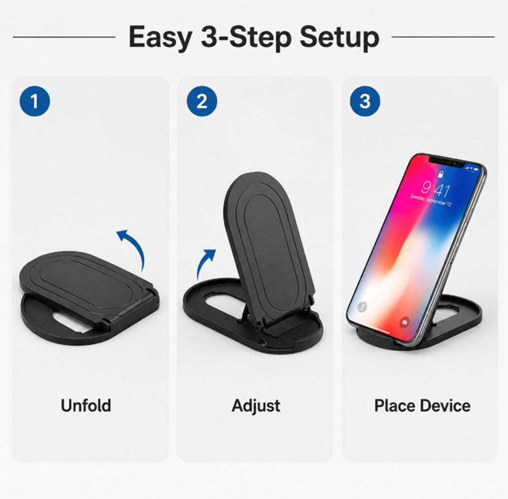 Foldable Phone & Tablet Desk Stand | TIKA
