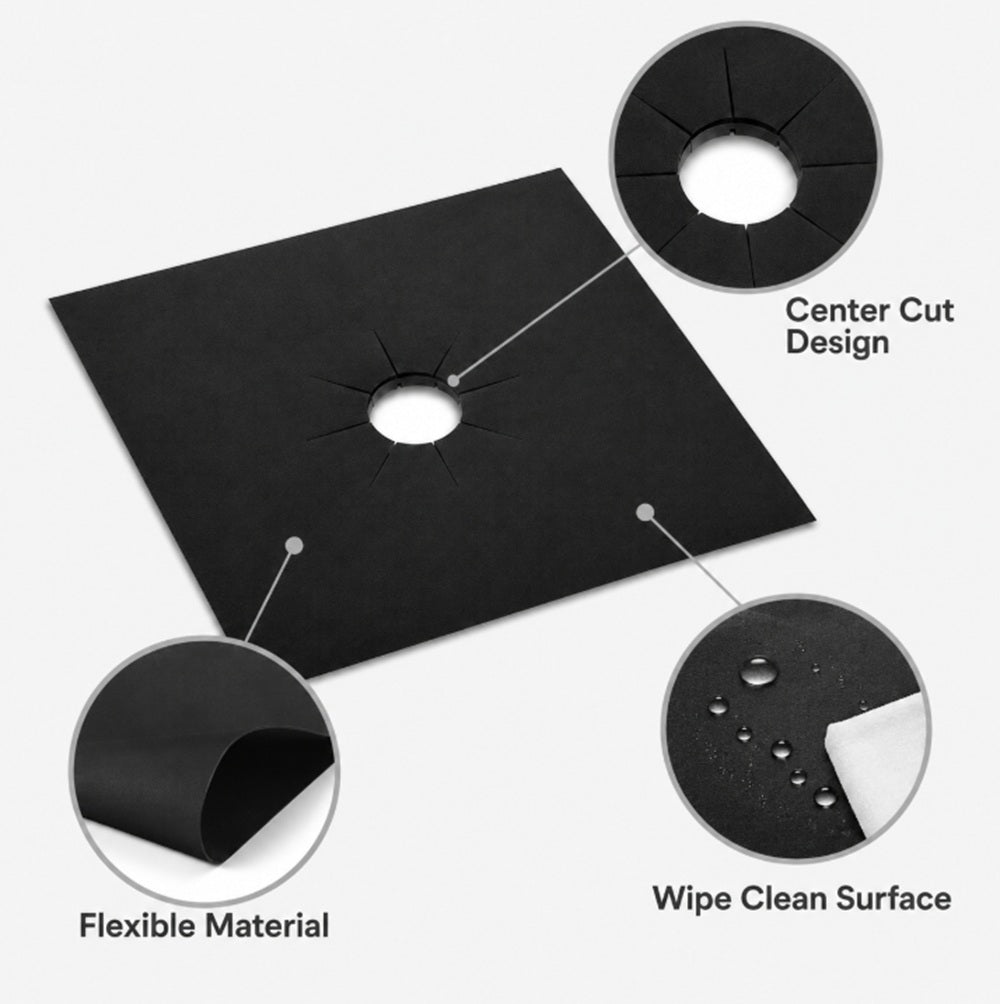 4-Pack Reusable Nonstick Gas Stove Burner Covers | TIKA
