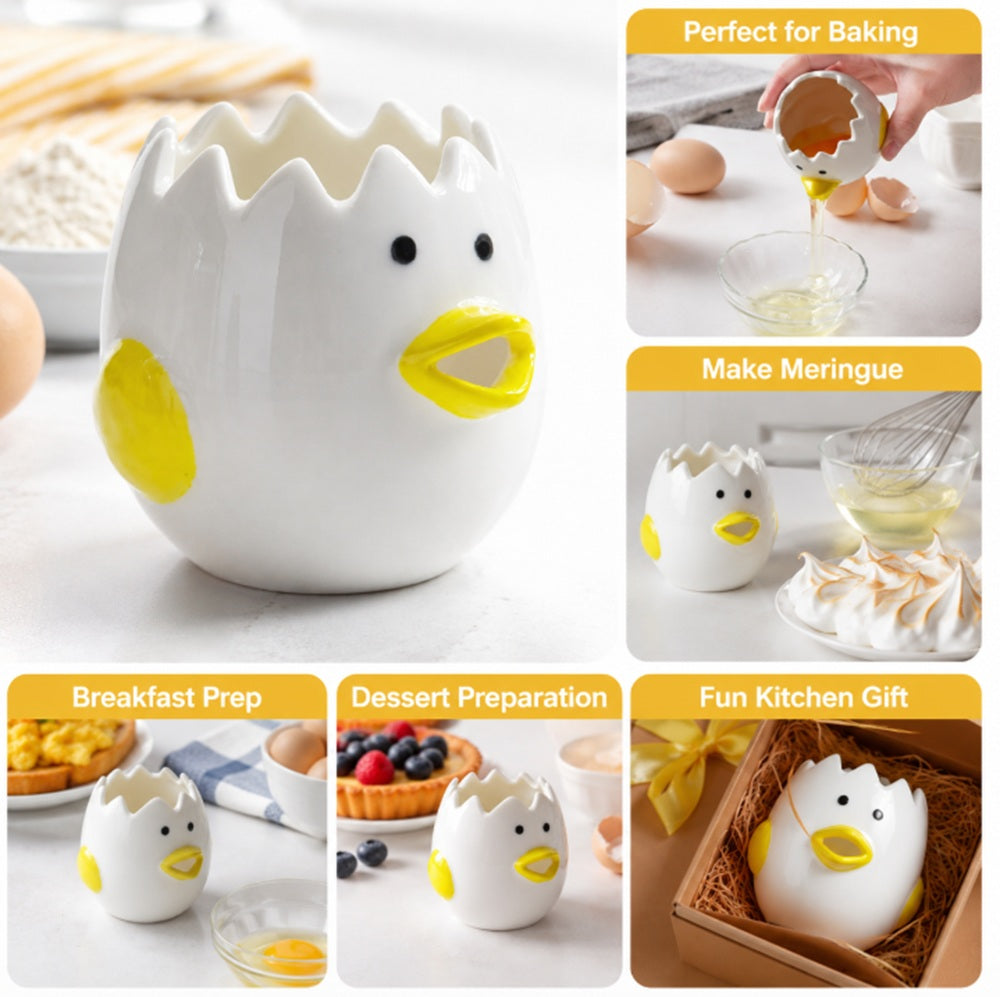 Ceramic Chicken Egg Yolk Separator for Baking | TIKA
