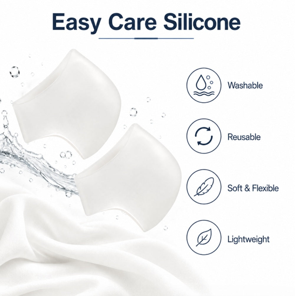 1-Pair Silicone Gel-Lined Open-Heel Socks | TIKA