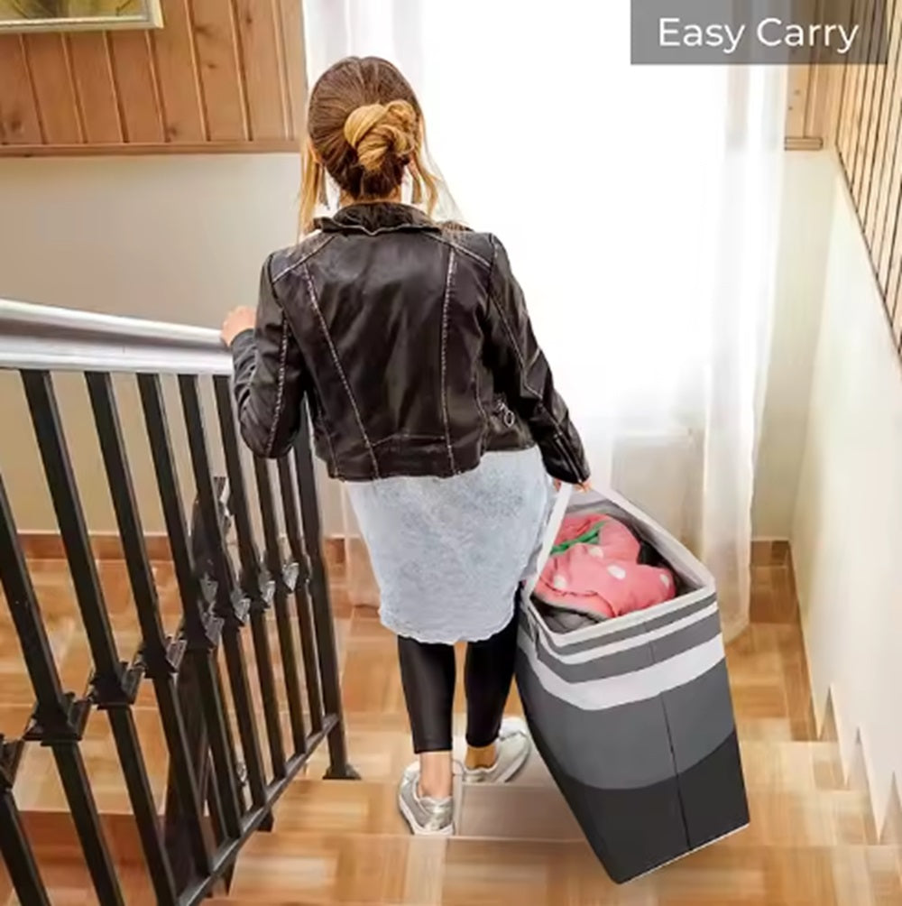 Large Collapsible Laundry Basket & Freestanding Hamper | TIKA
