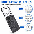 30X 60X 90X LED Jeweler Loupe Magnifier | TIKA