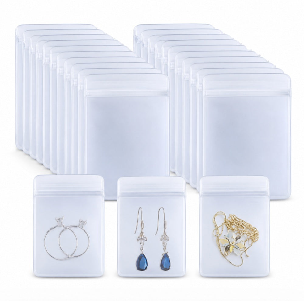 100-Pack Clear PVC Coin Storage Bags, 5 × 7cm | TIKA