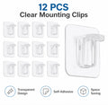 12-Pack Self-Adhesive Shelf Support Clips | TIKA