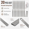 20-Pack Quilting Clips with 3in Ruler & Storage Box | TIKA