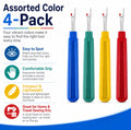 4-Piece Seam Ripper & Stitch Removal Tool Set | TIKA