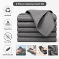 5-Pack Thick Microfiber Cleaning Cloths | TIKA