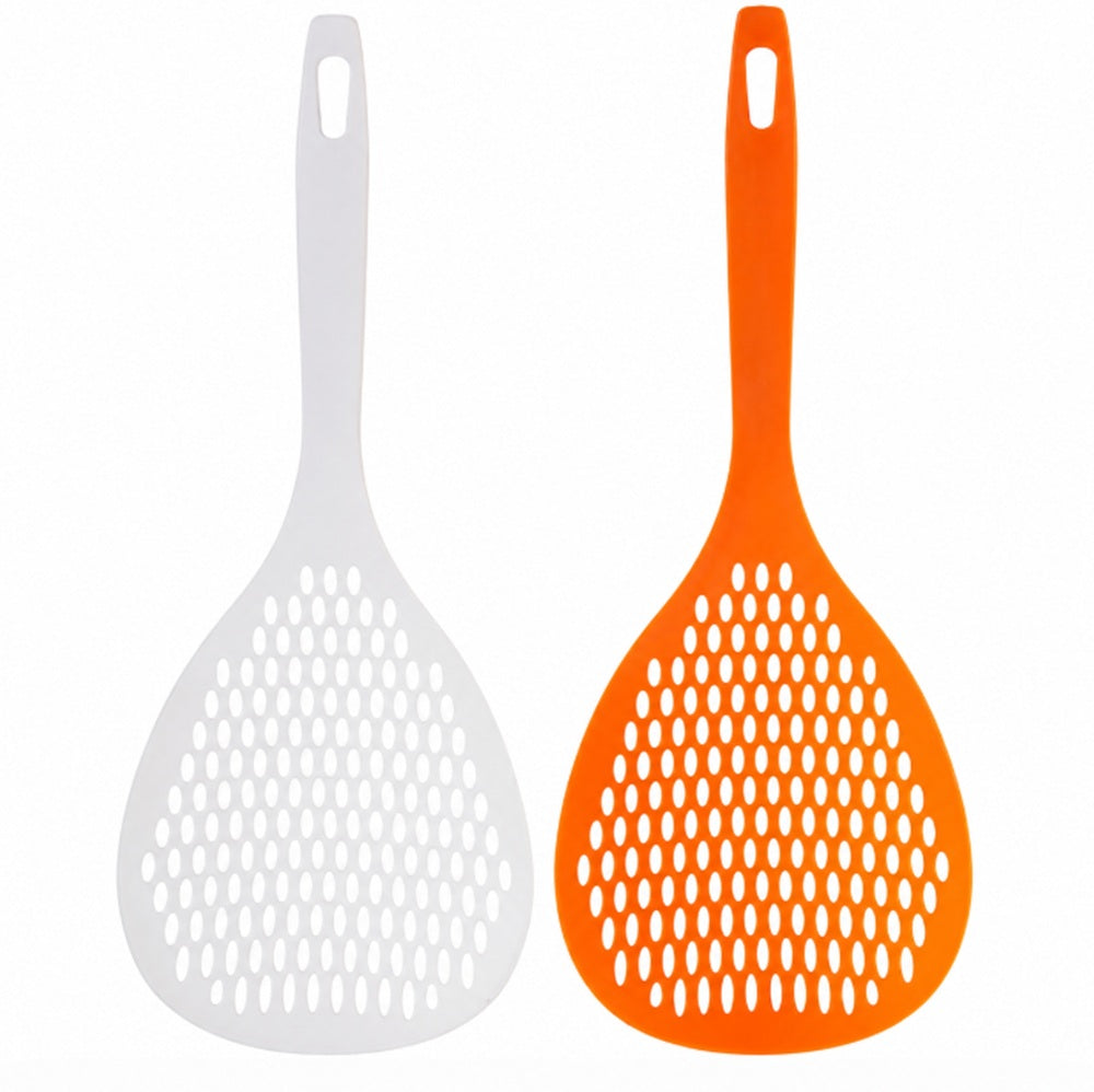 2-Piece Long-Handle Scoop Colander & Food Strainer Set | TIKA