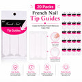 20-Pack French Manicure Nail Guide Stickers | TIKA