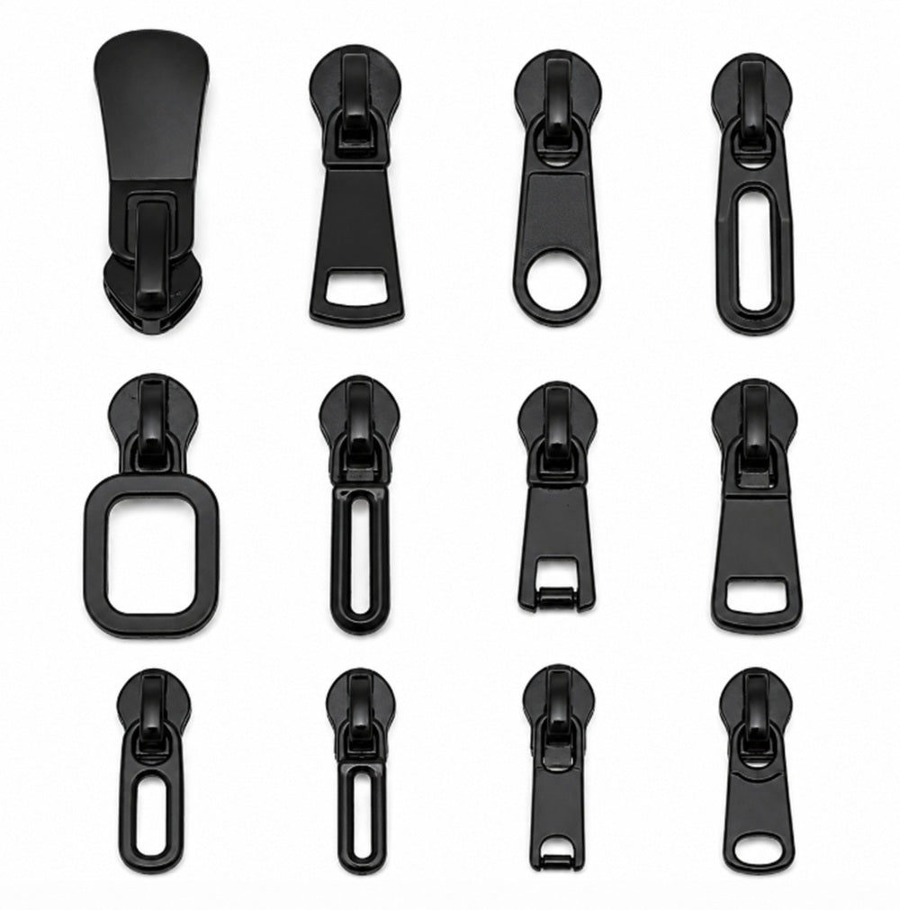 12-Pack Metal Zipper Slider Replacement Kit | TIKA