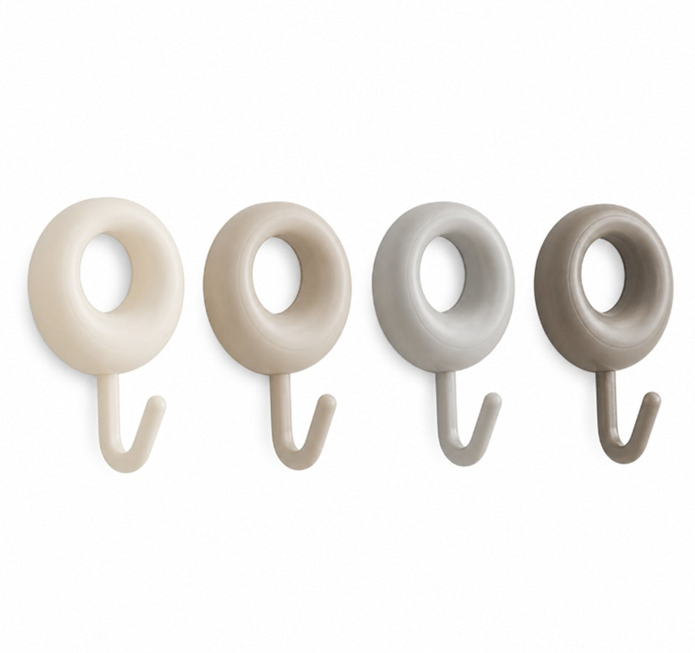 4-Pack Heavy-Duty Self-Adhesive Wall Hooks | TIKA