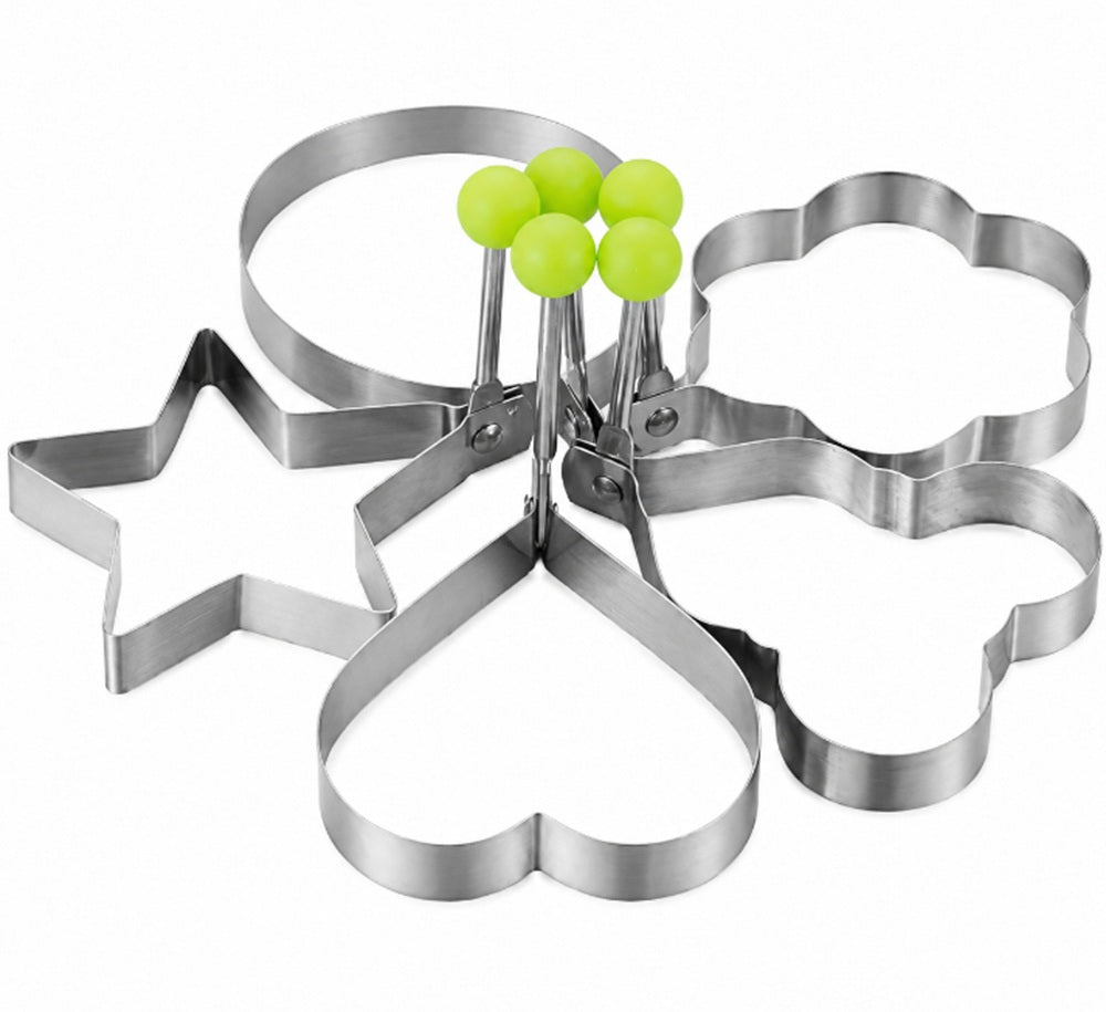 5-Pack Stainless Steel Nonstick Egg & Pancake Rings | TIKA