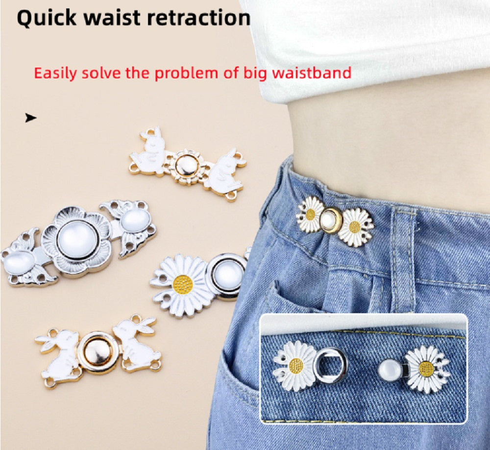 8-Pack Adjustable Waist Buckle Button Clips | TIKA