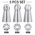 3-Piece Stainless Steel Russian Ball Piping Tips | TIKA