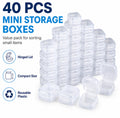 40-Pack Mini Plastic Storage Boxes | TIKA