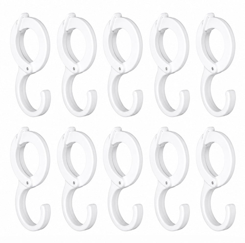 10-Pack Table Edge Clip Hooks for Desks & Shelves | TIKA