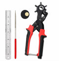 10-Inch Rotary Leather Hole Punch Pliers, 6 Sizes | TIKA