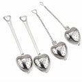 4-Pack Heart-Shaped Stainless Steel Loose-Leaf Tea Infuser Spoons | TIKA