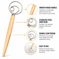 Stainless Steel Danish Dough Whisk for Bread & Pizza | TIKA