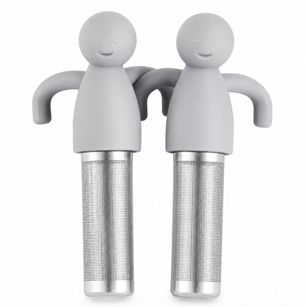 2-Pack Stainless Steel Mesh Tea Infusers with Silicone Handles | TIKA