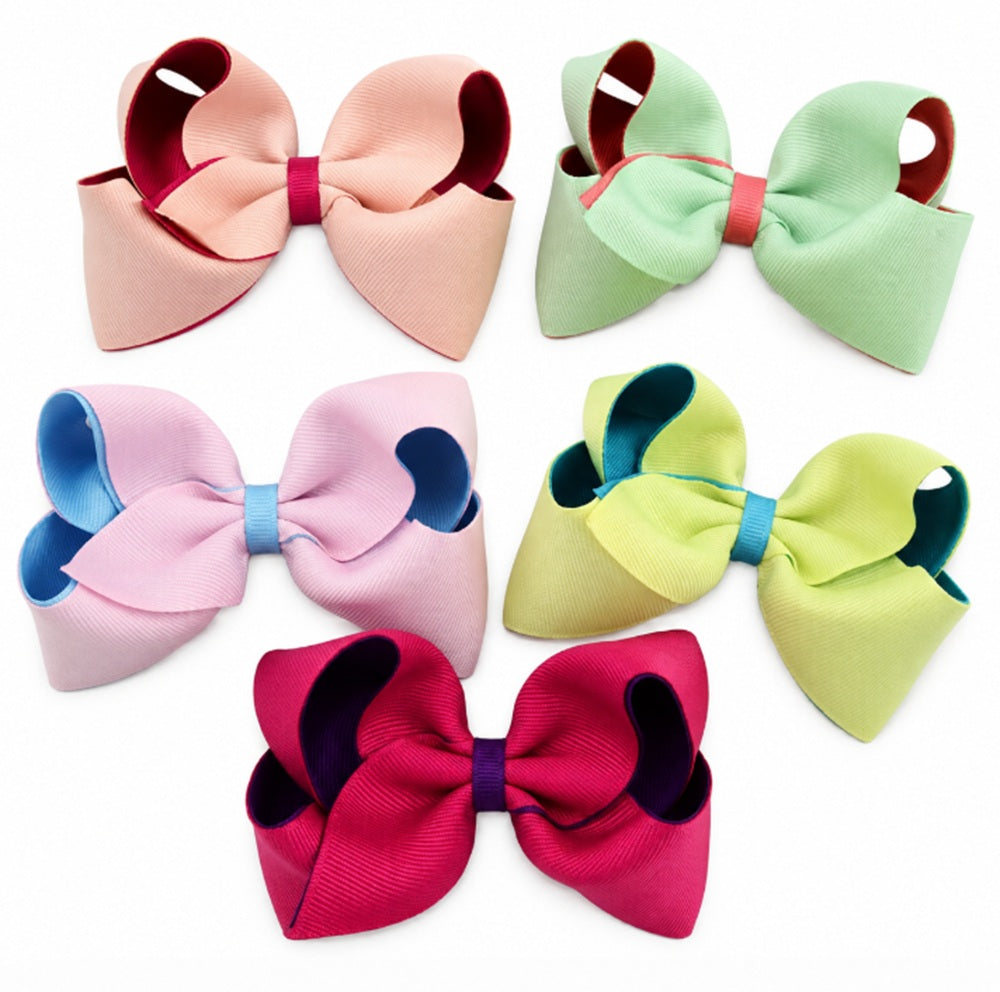 5-Piece Baby Girl Bow & Flower Hair Clip Set | TIKA