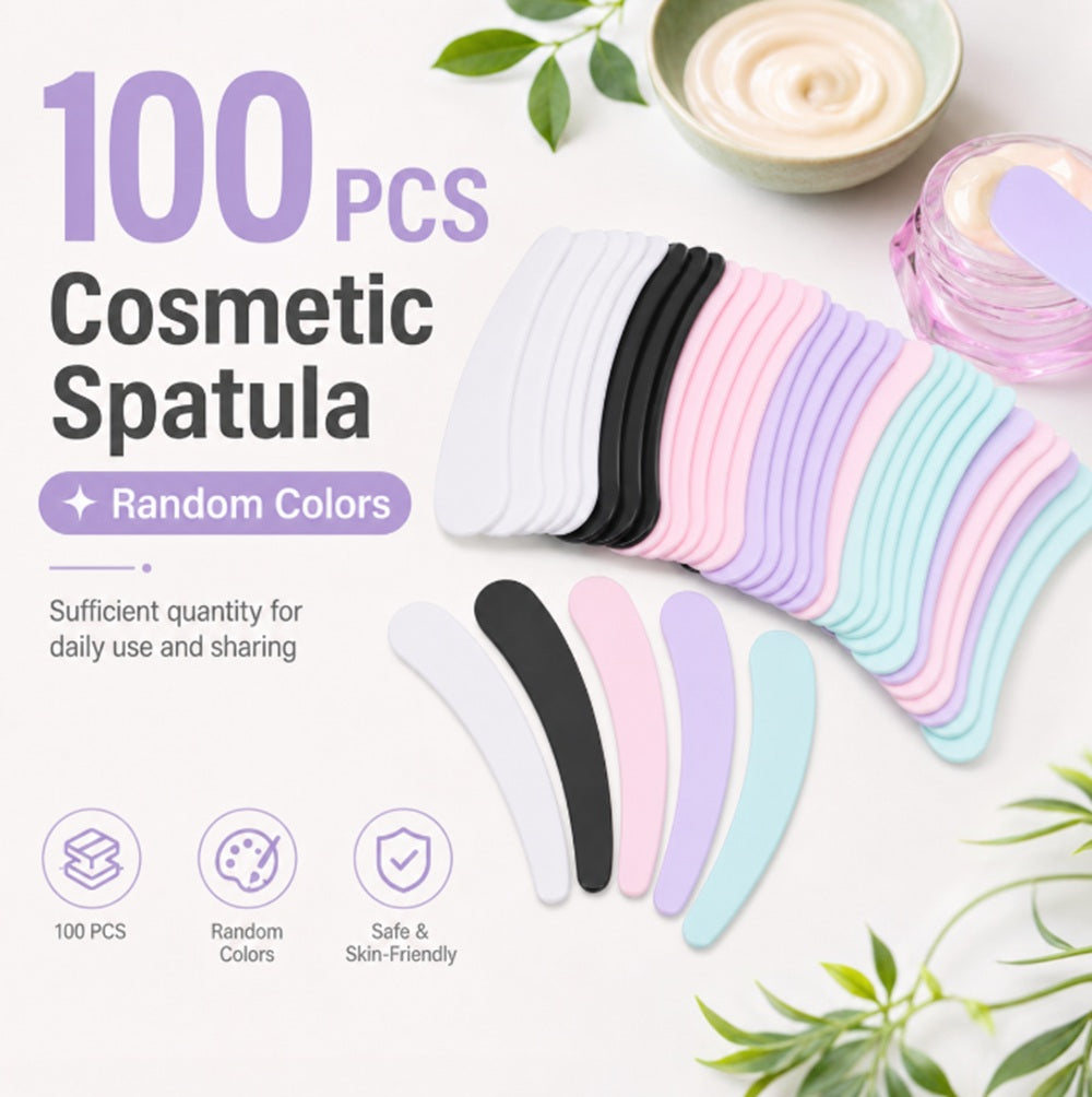 100-Pack Mini Disposable Cosmetic Spatulas | TIKA