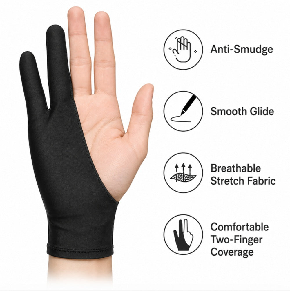 Two-Finger Artist Glove for Digital Drawing | TIKA